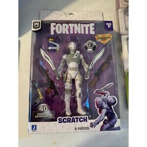 Epic Games Fortnite Scratch Legendary Figure With Weapons 40 Points Articulation